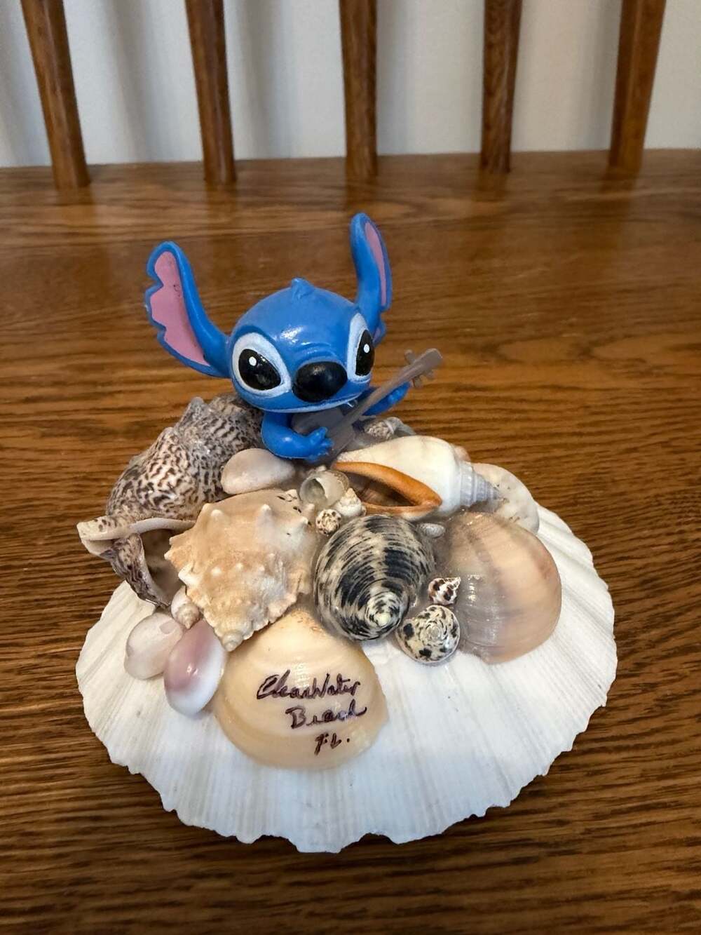 Disney Lilo and Stitch Clearwater Beach FL Souvenir Seashell Figurine